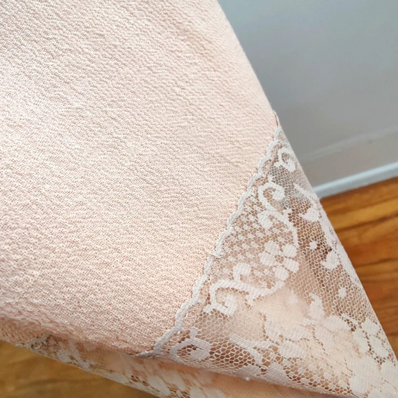 Anne Klein Skirt / Peach w/ Lace / Size 12 / Career - Picture 3 of 7